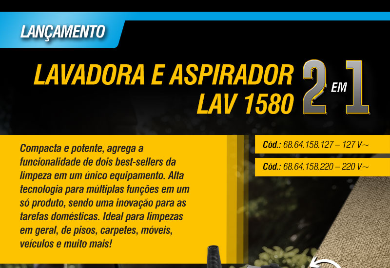 VONDER - Lavadora e Aspirador LAV 1580