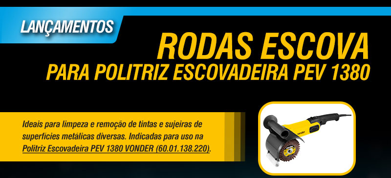 VONDER - Rodas Escovas para Politriz Escovadeira PEV 1380