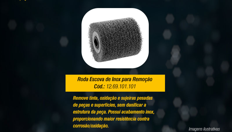 VONDER - Rodas Escovas para Politriz Escovadeira PEV 1380