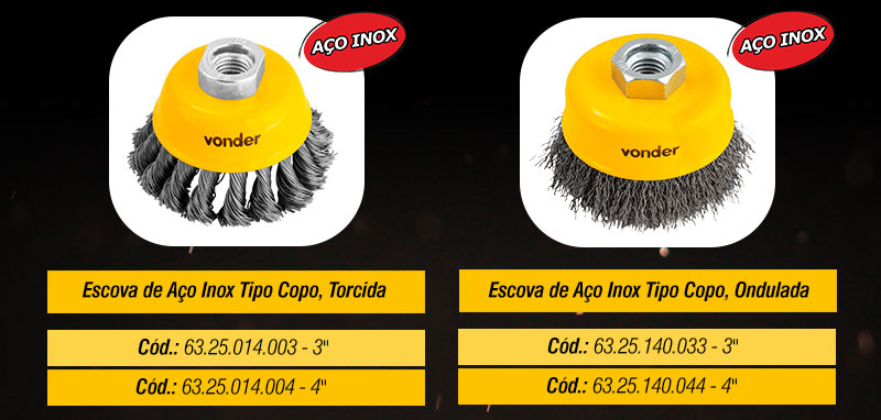 VONDER - Escovas Circulares e Escovas Copo