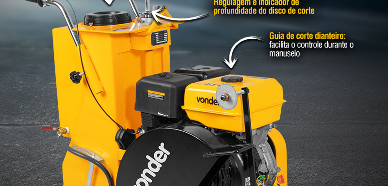 VONDER - Mquina a Gasolina, para Cortar Asfalto, Concreto e Piso