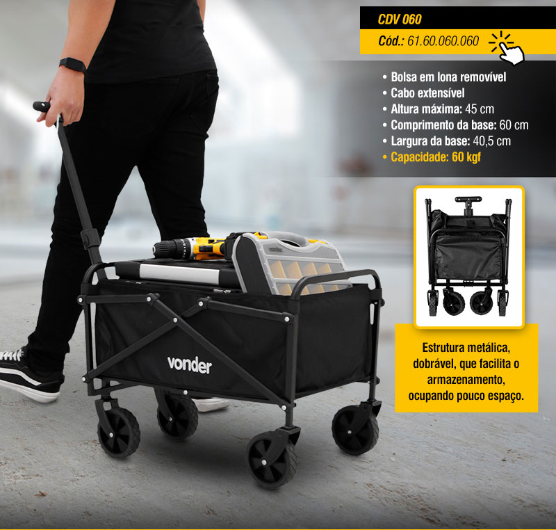 VONDER - Carrinhos para Carga, Dobrveis