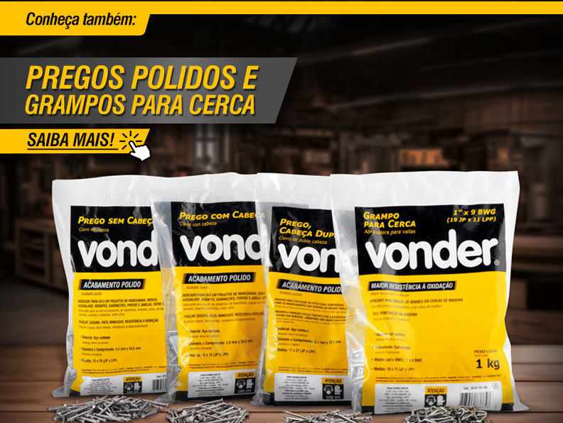 VONDER - Martelos Unha, Polidos