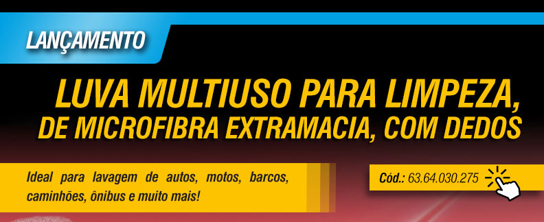 VONDER - Luva Multiuso para Limpeza, de Microfibra Extramacia, com Dedos