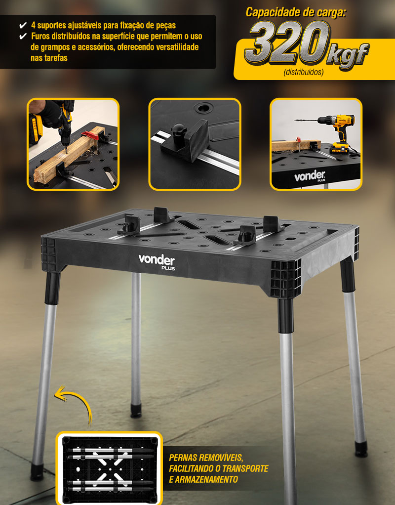VONDER PLUS - Bancada de trabalho portátil