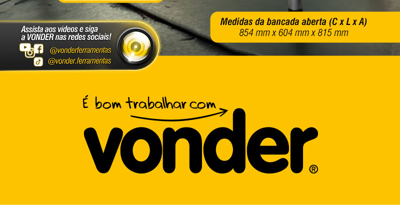 VONDER PLUS - Bancada de trabalho portátil