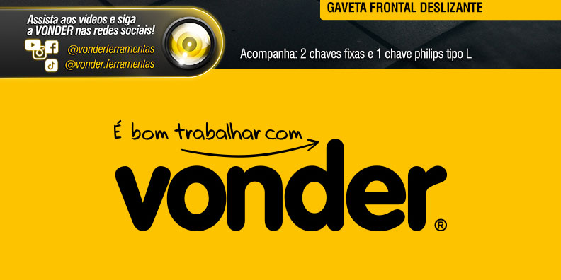 VONDER - Banqueta Plástica para Detalhador Automotivo e Mecânico BDM 360
