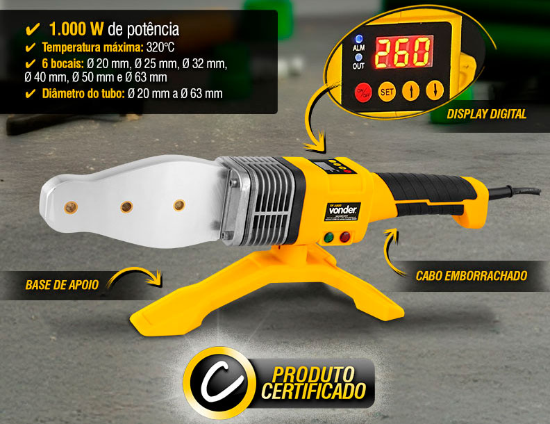 VONDER - Termofusora TF 1000