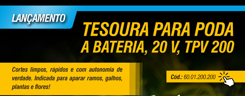 VONDER - Tesoura para Poda a Bateria, 20 V, TPV 200