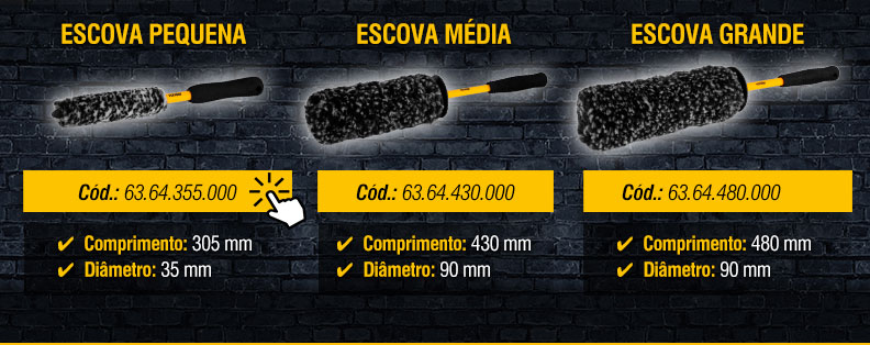 VONDER - Escovas e Pincel para Detalhamento Automotivo