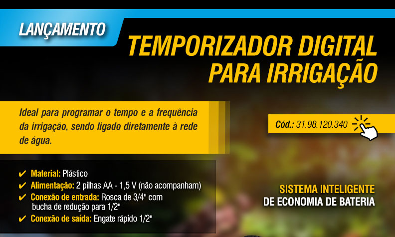 VONDER - Temporizador Digital para Irriga��o