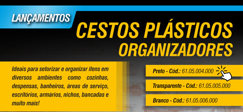 VONDER - Cestos Pl�sticos Organizadores