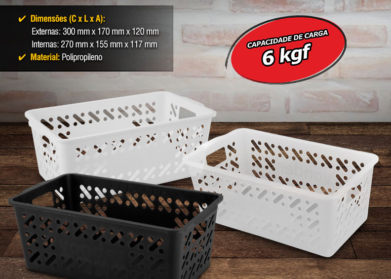 VONDER - Cestos Pl�sticos Organizadores