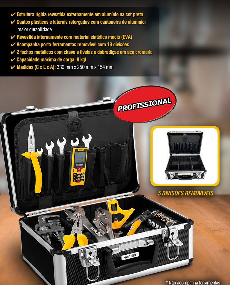VONDER - Maleta para Ferramentas MFV 135