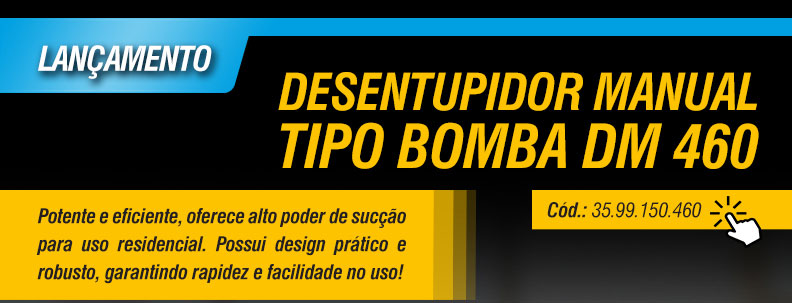 VONDER - Desentupidor Manual Tipo Bomba DM 460