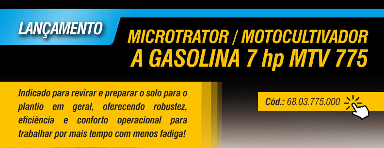 VONDER - Microtrator/Motocultivador a Gasolina 7 hp MTV 775