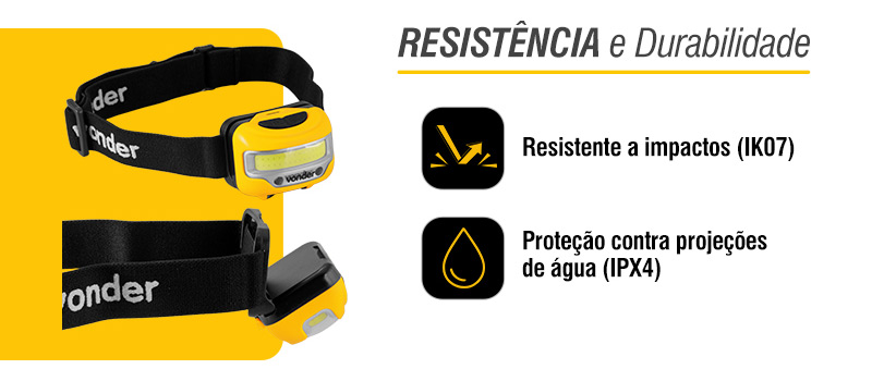VONDER - Lanterna de LED para Cabe�a, LED COB, LCV 303