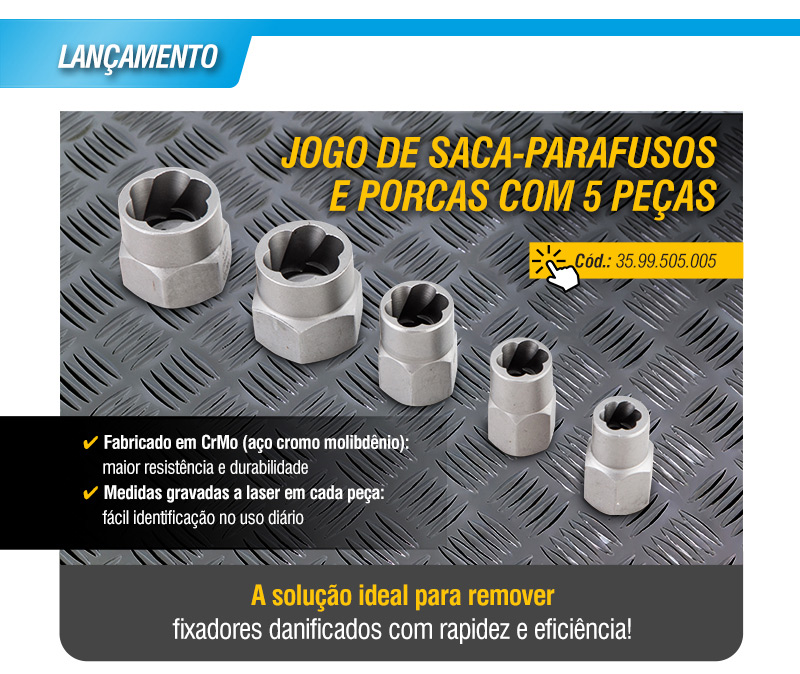 VONDER - Jogo de Saca-Parafusos e Porcas com 5 Pe�as