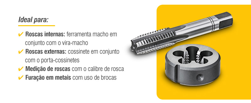 VONDER - Jogo de Machos e Cossinetes, com 44 Pe�as