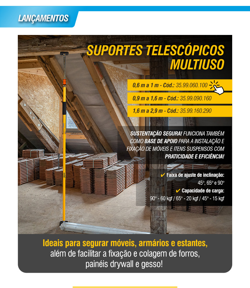 VONDER - Suportes Telesc�picos Multiuso 