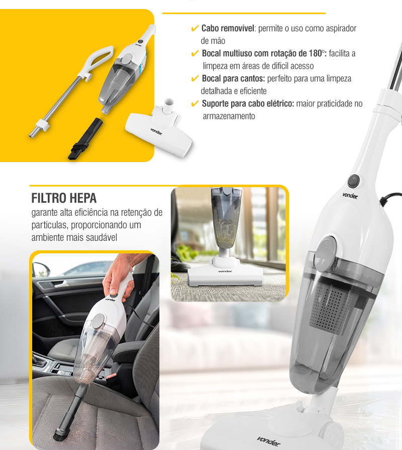VONDER - Aspirador de P� Vertical APV 1350 Turbo