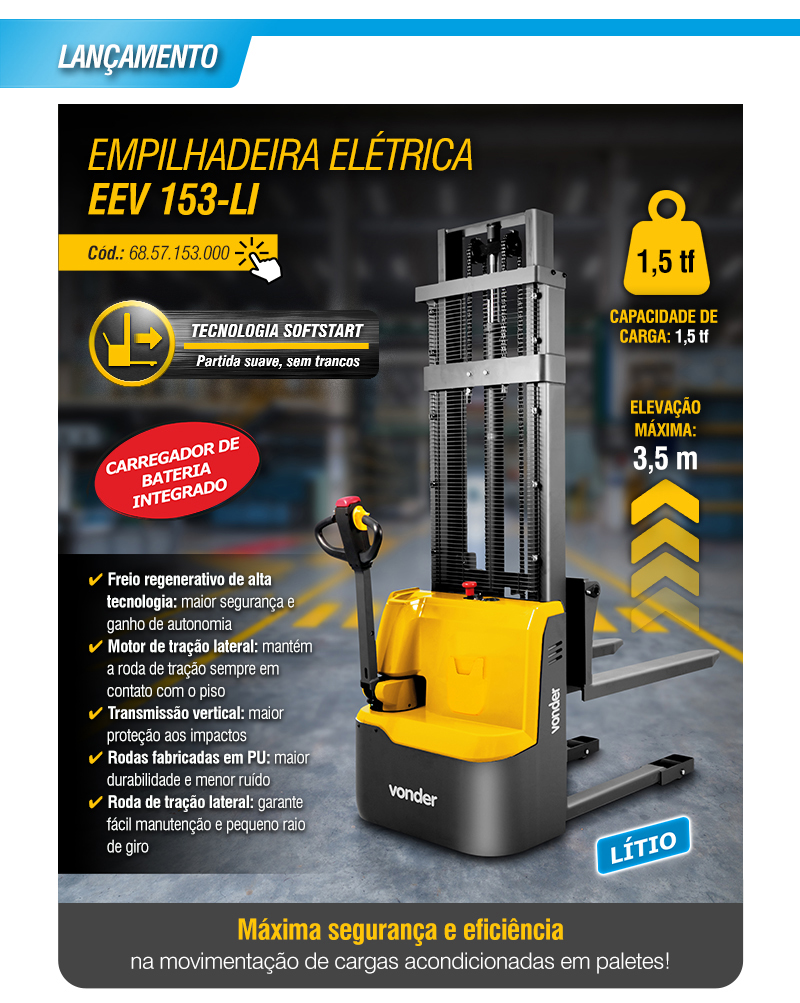 VONDER - Empilhadeira El�trica EEV 153-LI