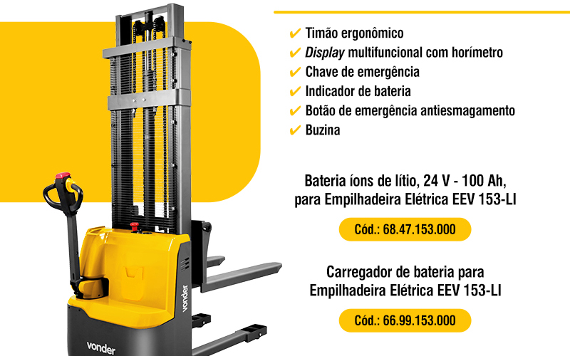 VONDER - Empilhadeira El�trica EEV 153-LI