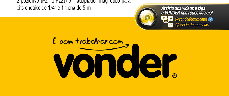 VONDER - Parafusadeira/Furadeira de Impacto a Bateria PFV 238I