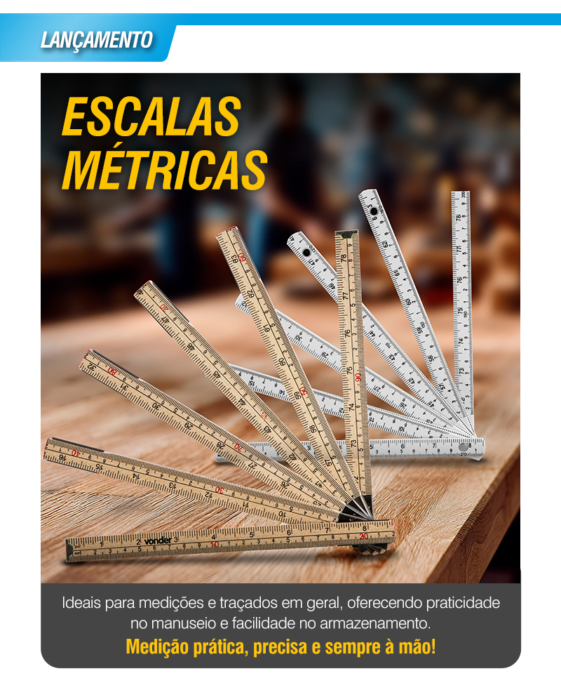 VONDER - Escalas M�tricas de Madeira e Escalas M�tricas Pl�sticas