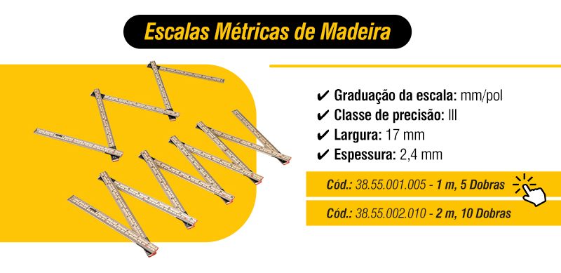VONDER - Escalas M�tricas de Madeira e Escalas M�tricas Pl�sticas