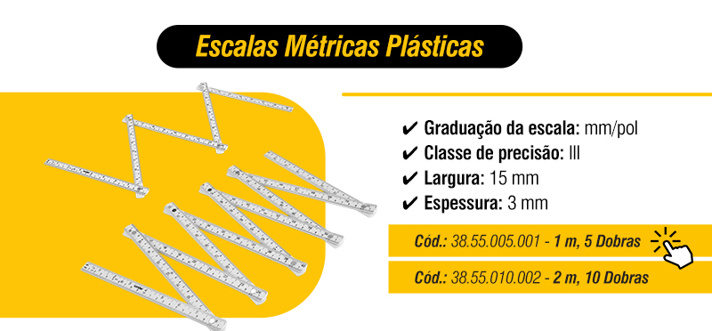 VONDER - Escalas M�tricas de Madeira e Escalas M�tricas Pl�sticas