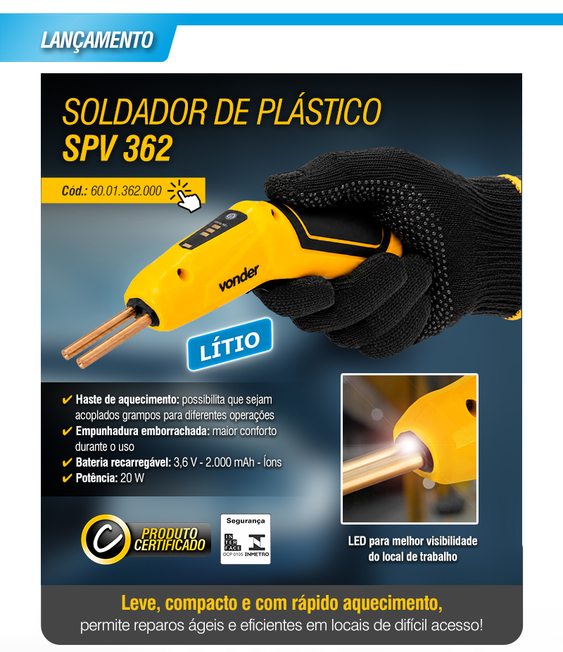 VONDER - Soldador de Pl�stico SPV 362