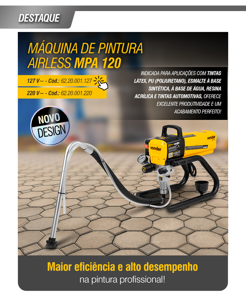 VONDER - M�quina de Pintura Airless MPA 120 