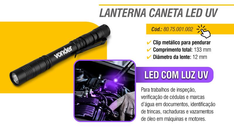 VONDER - Lanternas Canetas LED