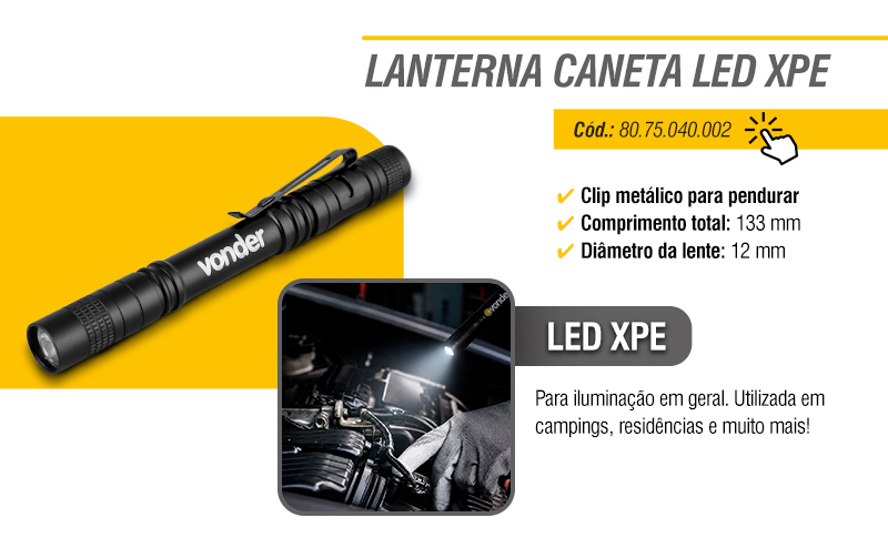 VONDER - Lanternas Canetas LED