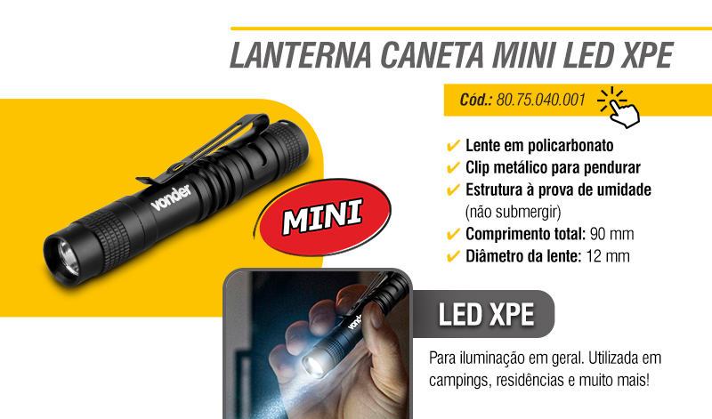 VONDER - Lanternas Canetas LED