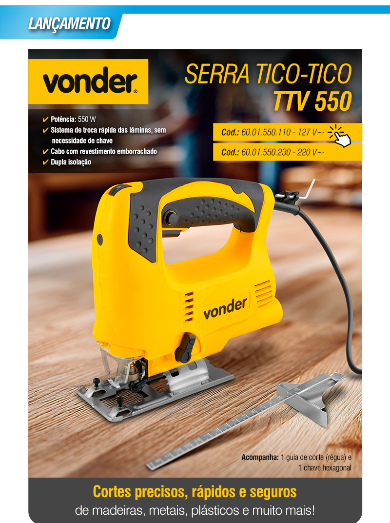 VONDER - Serra Tico-Tico TTV 550
