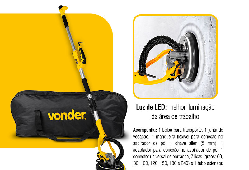 VONDER - Lixadeira de Parede LPV 800