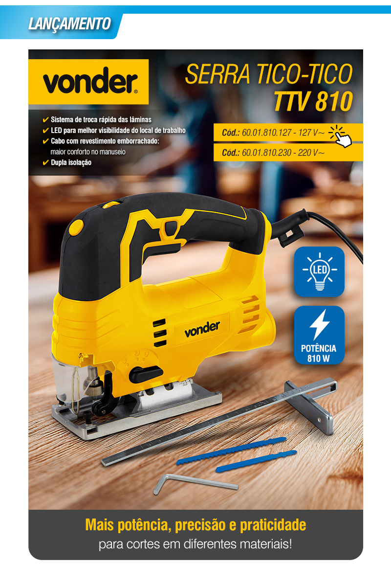 VONDER - Serra Tico-Tico TTV 810