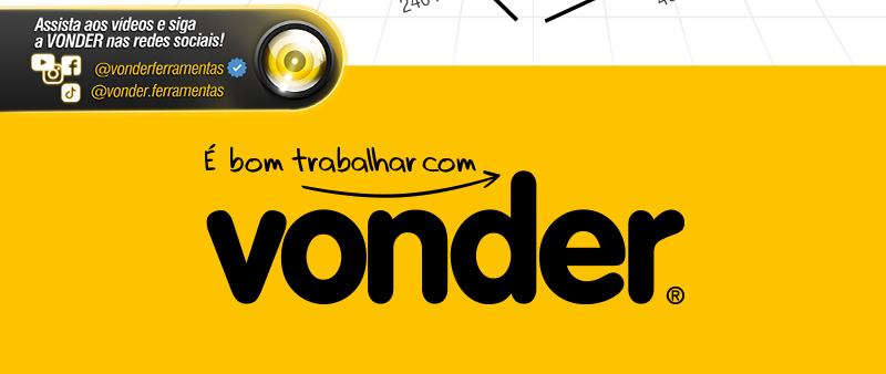 VONDER - Bolsa em Lona para Ferramentas, Cabo Tubular, BL 003