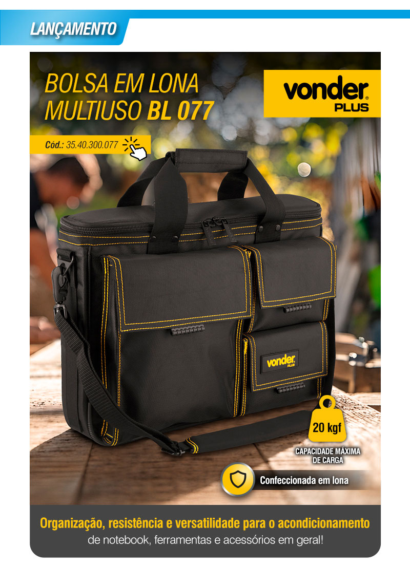VONDER PLUS - Bolsa em Lona Multiuso BL 077