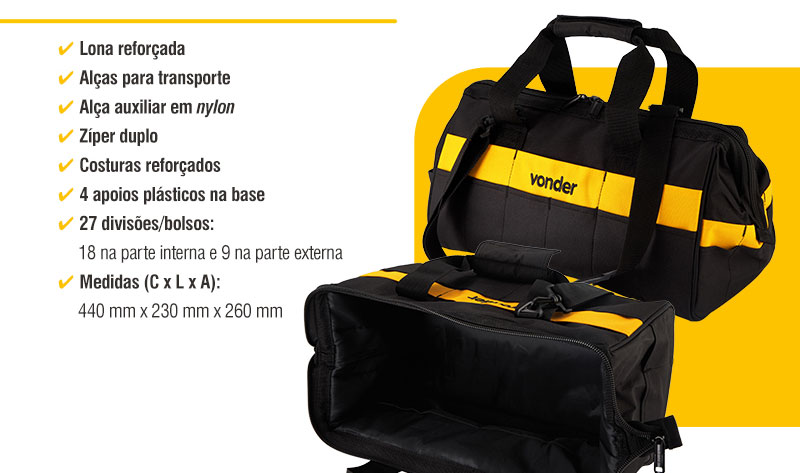 VONDER - Bolsa em Lona para Ferramentas BL 007