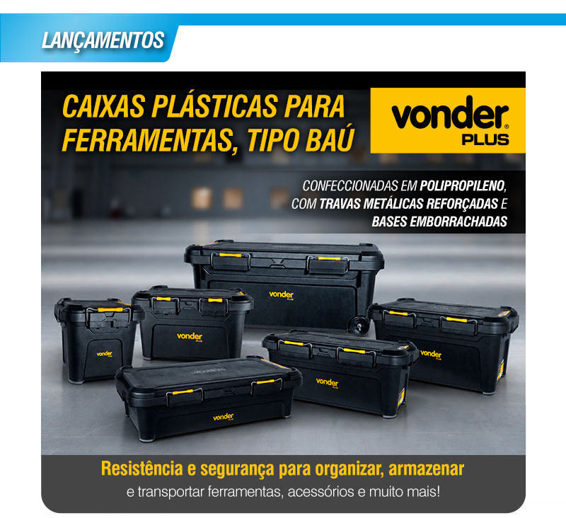 VONDER PLUS - Caixas Pl�sticas para Ferramentas, Tipo Ba�