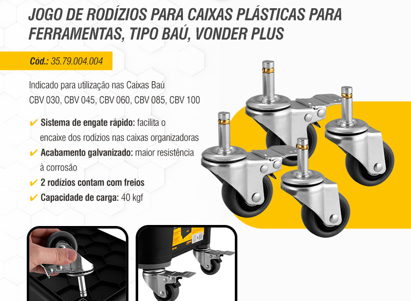 VONDER PLUS - Caixas Pl�sticas para Ferramentas, Tipo Ba�
