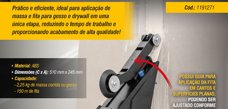 VONDER - Aplicador de Fita para Gesso e Drywall