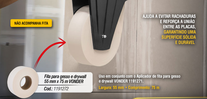 VONDER - Aplicador de Fita para Gesso e Drywall