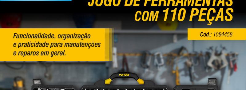 VONDER - Jogo de Ferramentas com 110 peas