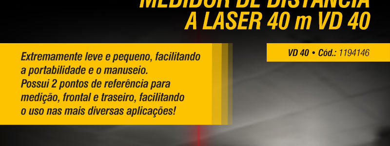 VONDER - Medidor de Distncia a Laser 40 m VD 40