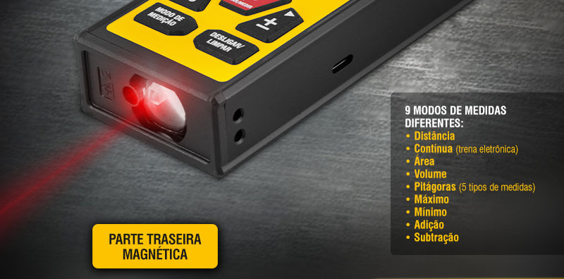 VONDER - Medidor de Distncia a Laser 40 m VD 40