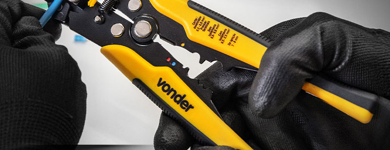VONDER - Alicate Desencapador de Fios, 8'' - 203 mm